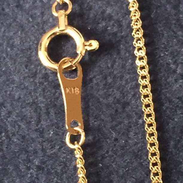 □☆新品/18金/K18刻印あり☆18cm/喜平チェーンブレスレット/0111