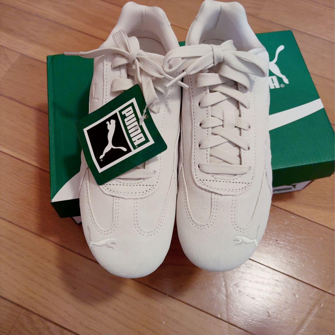PUMA スピードキャットOG ホワイト スニーカー 23