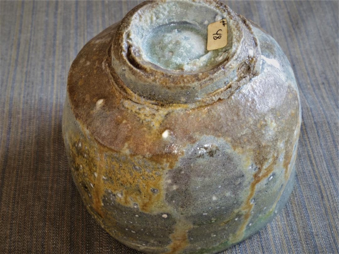 入手困難★ジェフ・シャピロ【師：伊勢崎淳】焼き締め茶碗★個展作★ニューヨーク