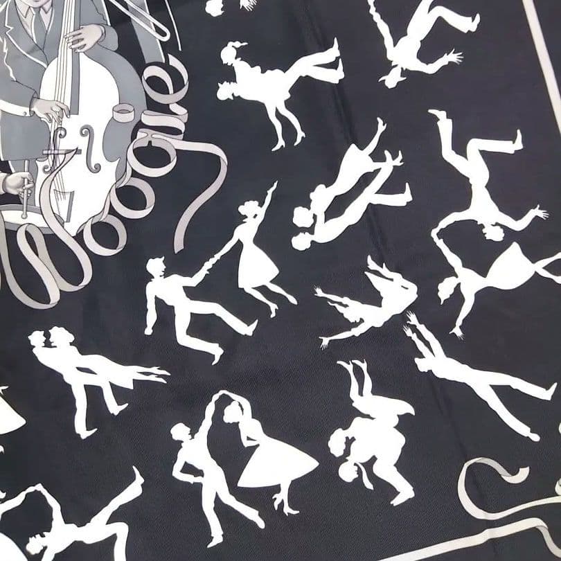 P*a様 レア エルメス HERMES スカーフ カレ90 ブギウギ シルク