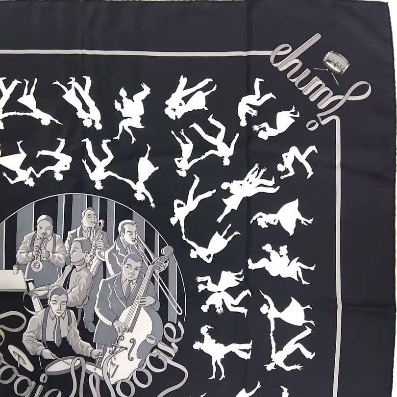 P*a様 レア エルメス HERMES スカーフ カレ90 ブギウギ シルク