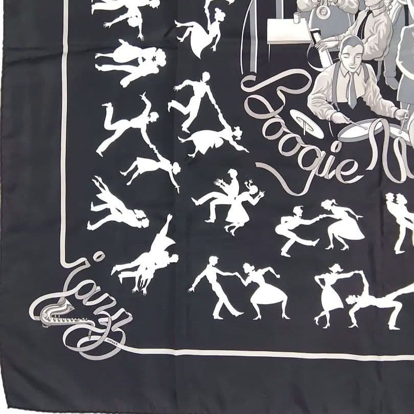 P*a様 レア エルメス HERMES スカーフ カレ90 ブギウギ シルク