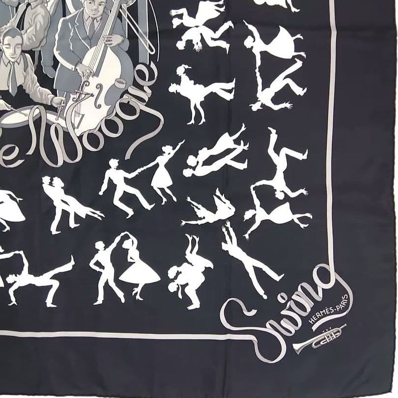 P*a様 レア エルメス HERMES スカーフ カレ90 ブギウギ シルク