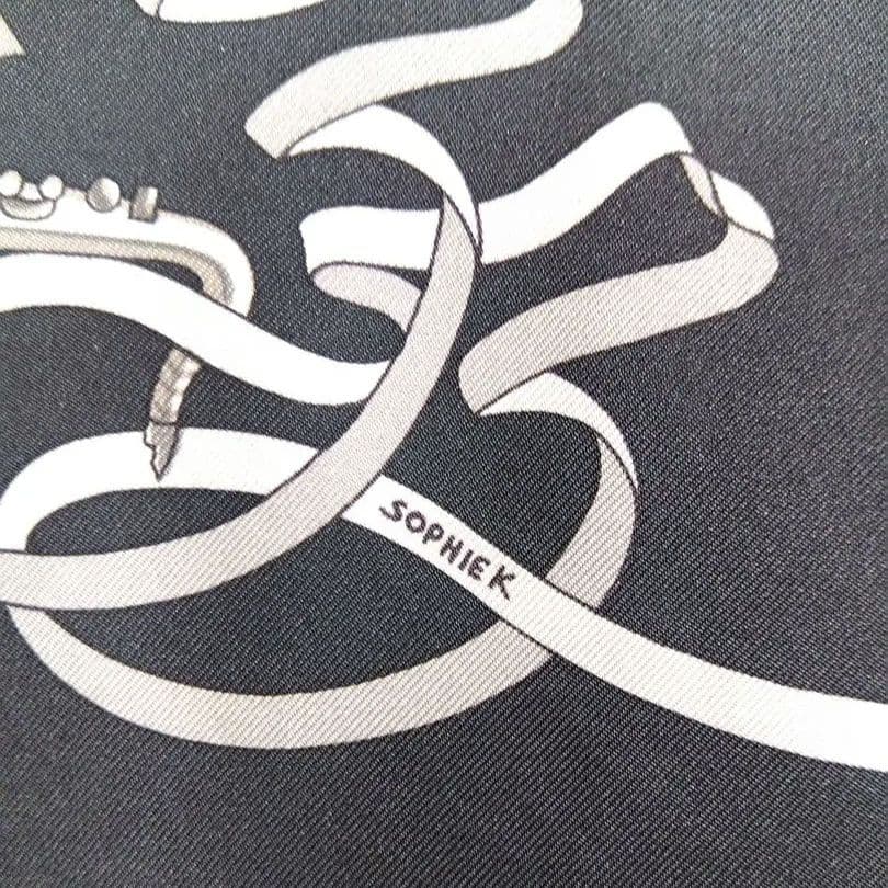 P*a様 レア エルメス HERMES スカーフ カレ90 ブギウギ シルク