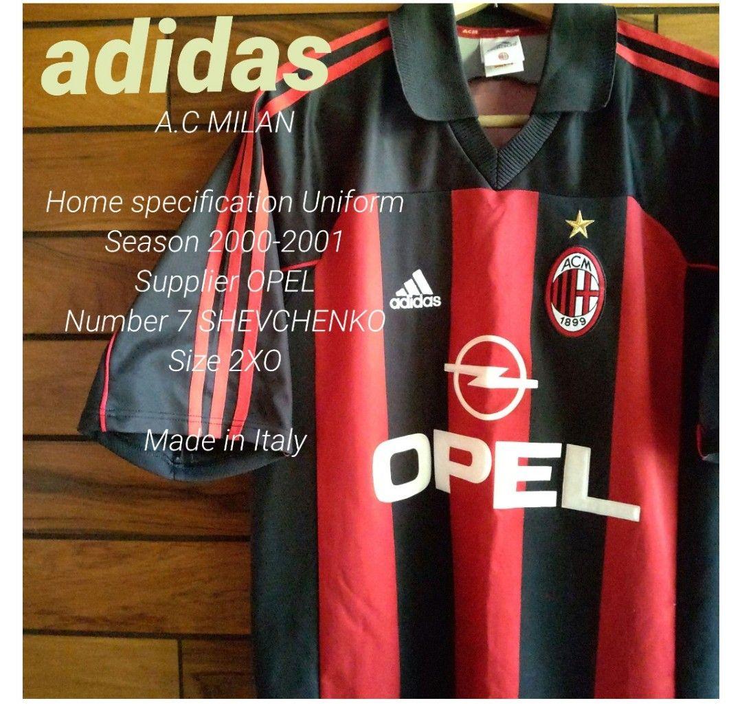 00sアディダス ACミラン ユニフォーム サイズ XL イタリア製