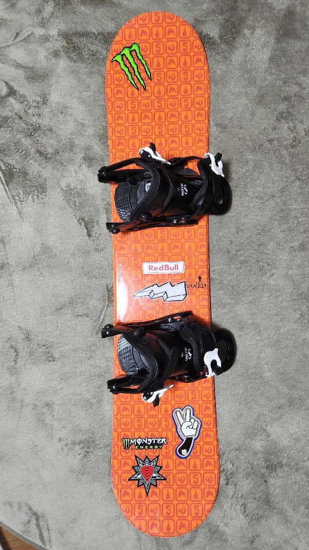 ネイキッド スノーボード キッズ 108 板 バイン セット