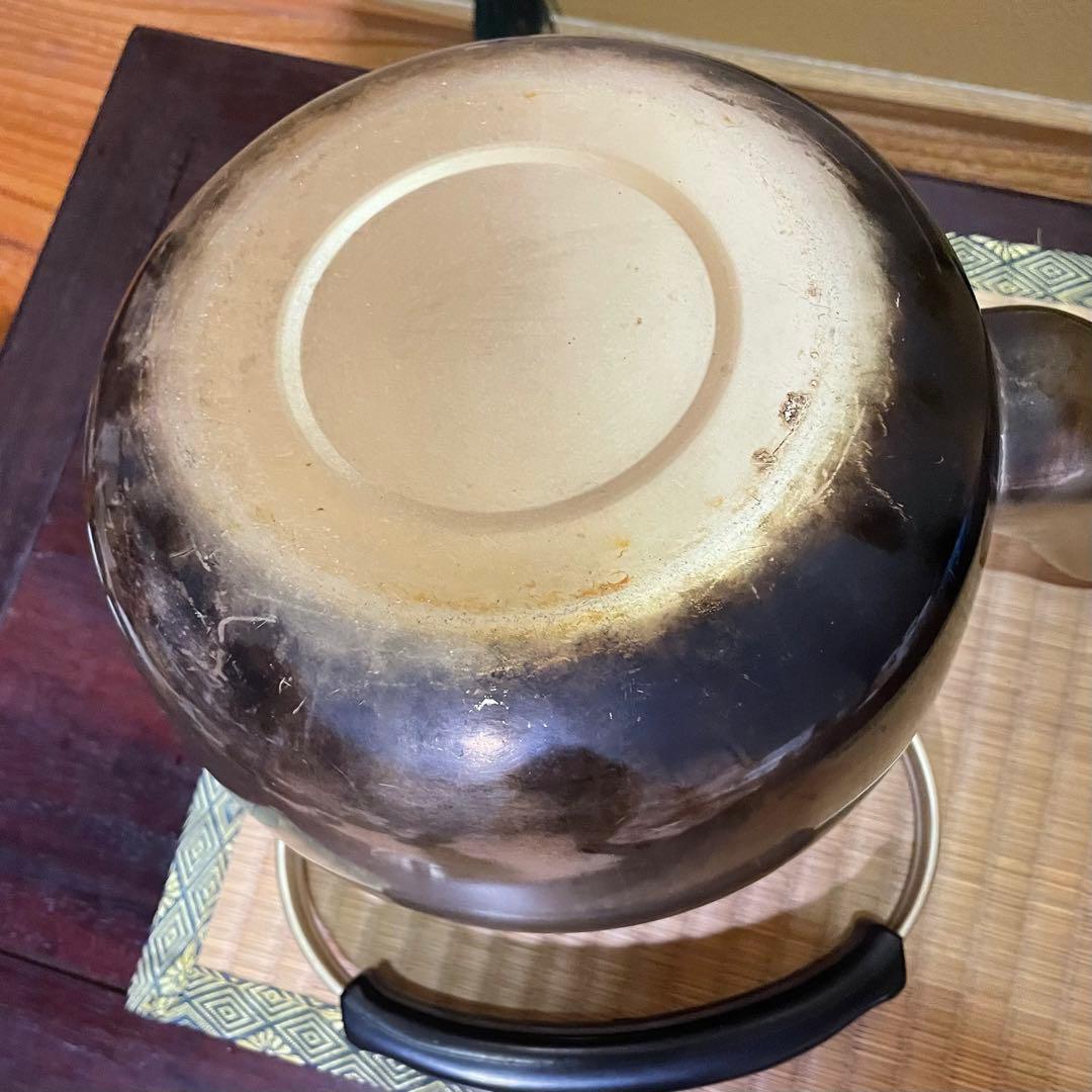 【昭和レトロ】アカオ やかん しゅう酸メッキ 5L ケトル 湯沸かし ビンテージ