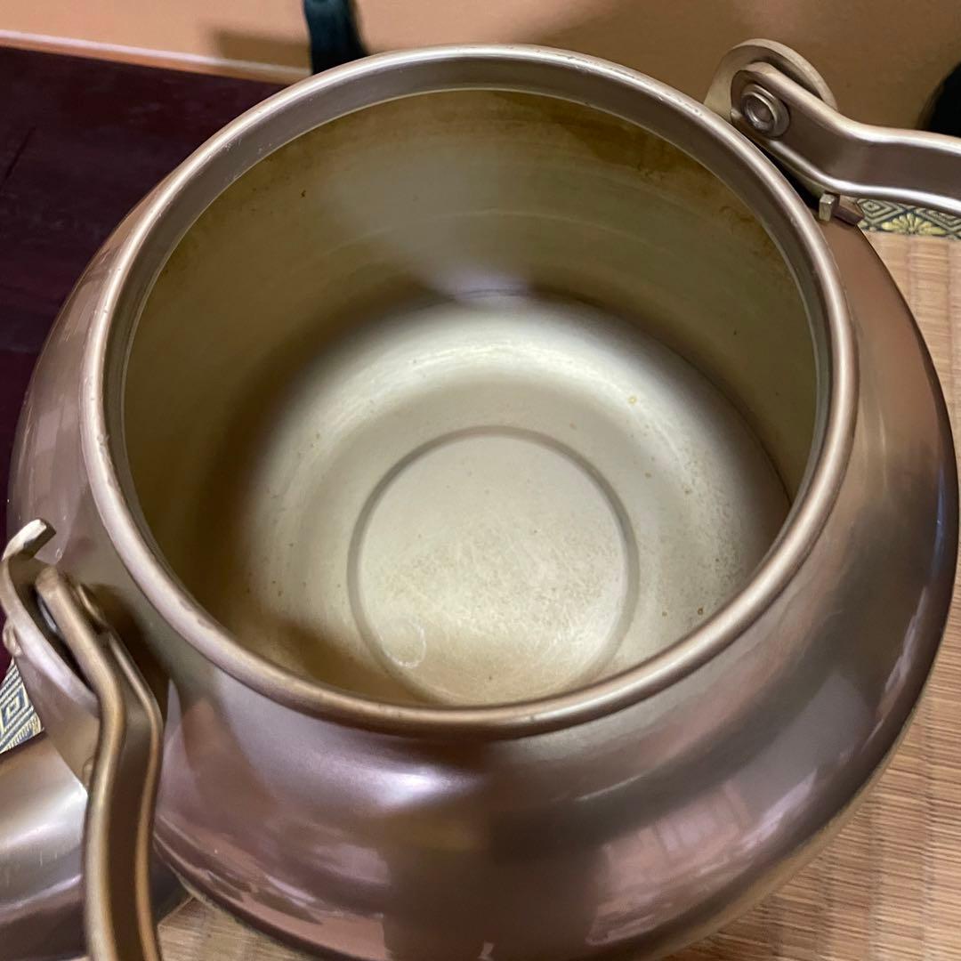 【昭和レトロ】アカオ やかん しゅう酸メッキ 5L ケトル 湯沸かし ビンテージ