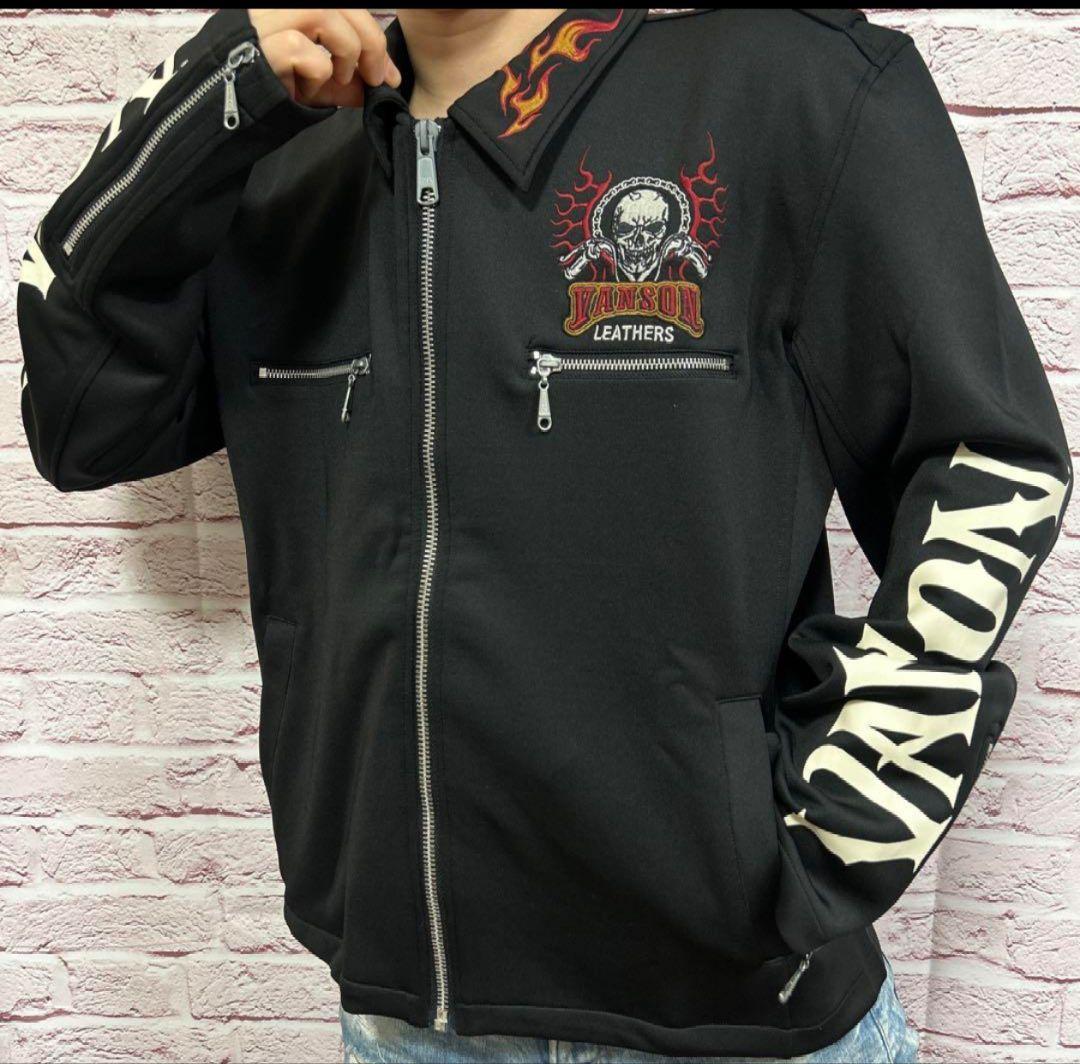 ニ*ん様 【超極美品】VANSON バンソン ライダースジャケット XXL 黒