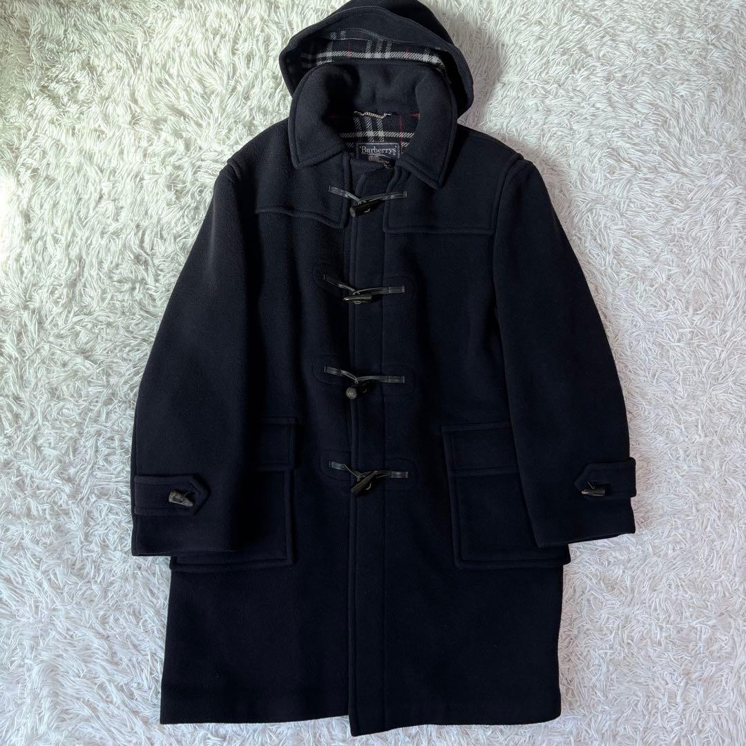 未使用級/XL相当✨バーバリー ダッフルコート ノバチェック イギリス製 付属品