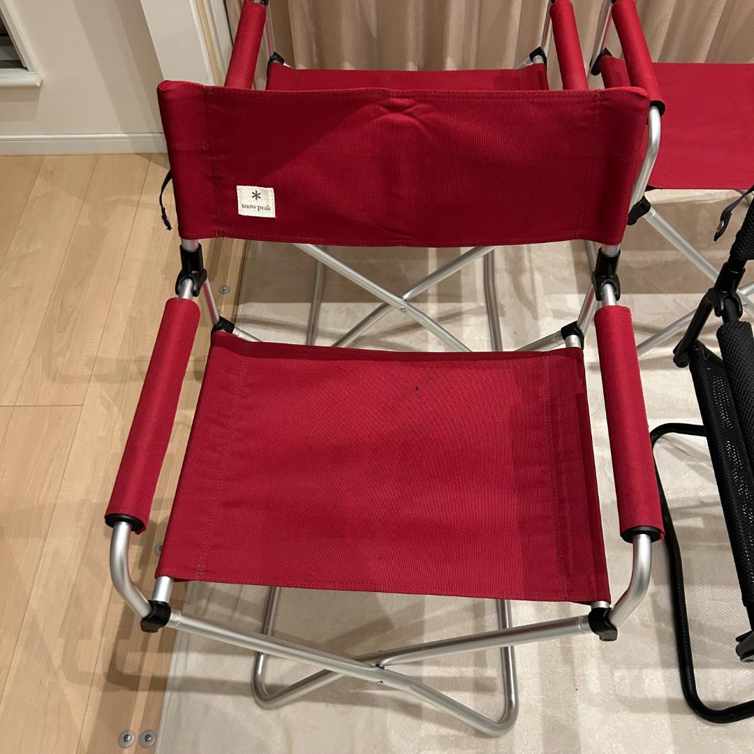  peak（スノーピーク） FDチェアワイド RD　４脚セット