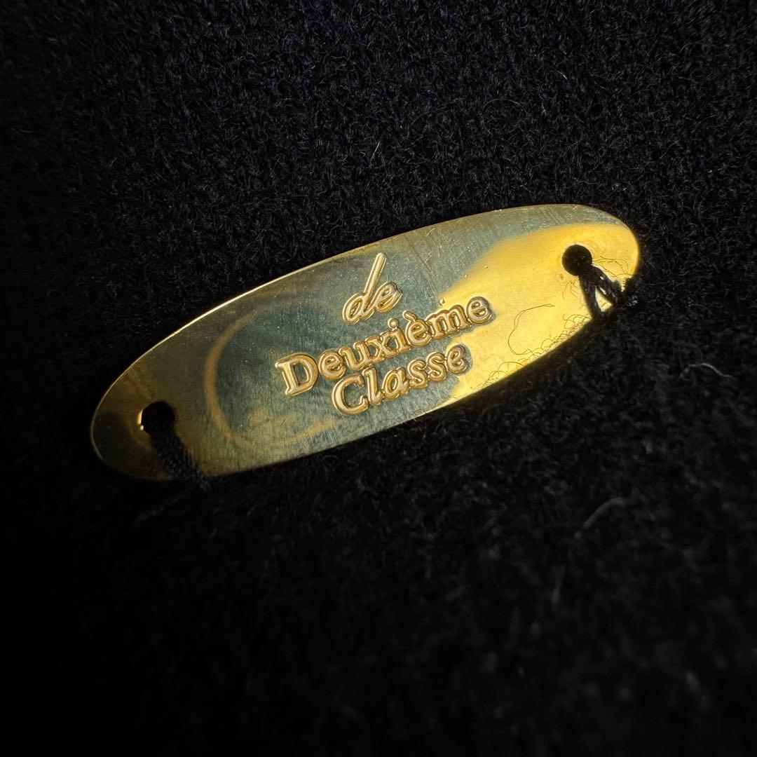 美品　Deuxieme Classe CAPRIクルーネックプルオーバー F黒