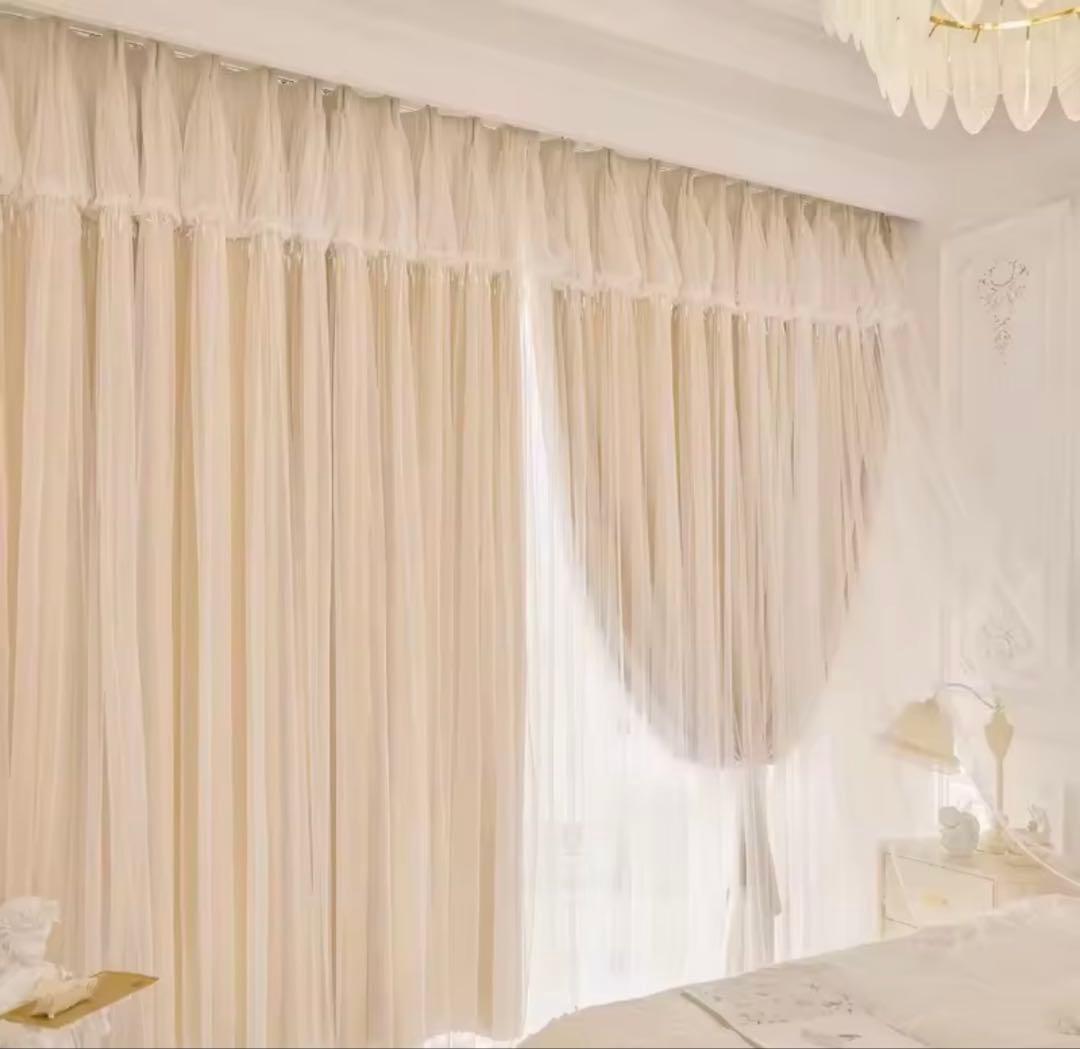 クラシックなスタイルカーテン2ペア＊