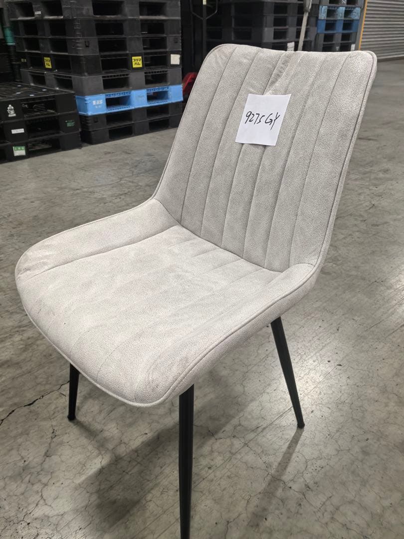 ダイニングチェア　反毛皮　疲れにくい おしゃれ 北欧風オフホワイト 2脚セット