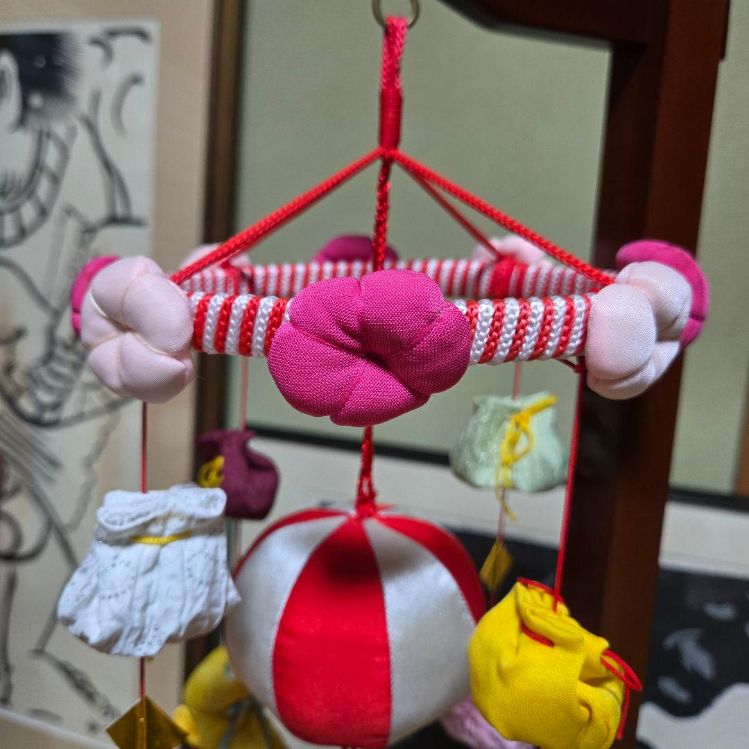 ☘️吊るし雛　吊るし人形　つるし飾り　土台付