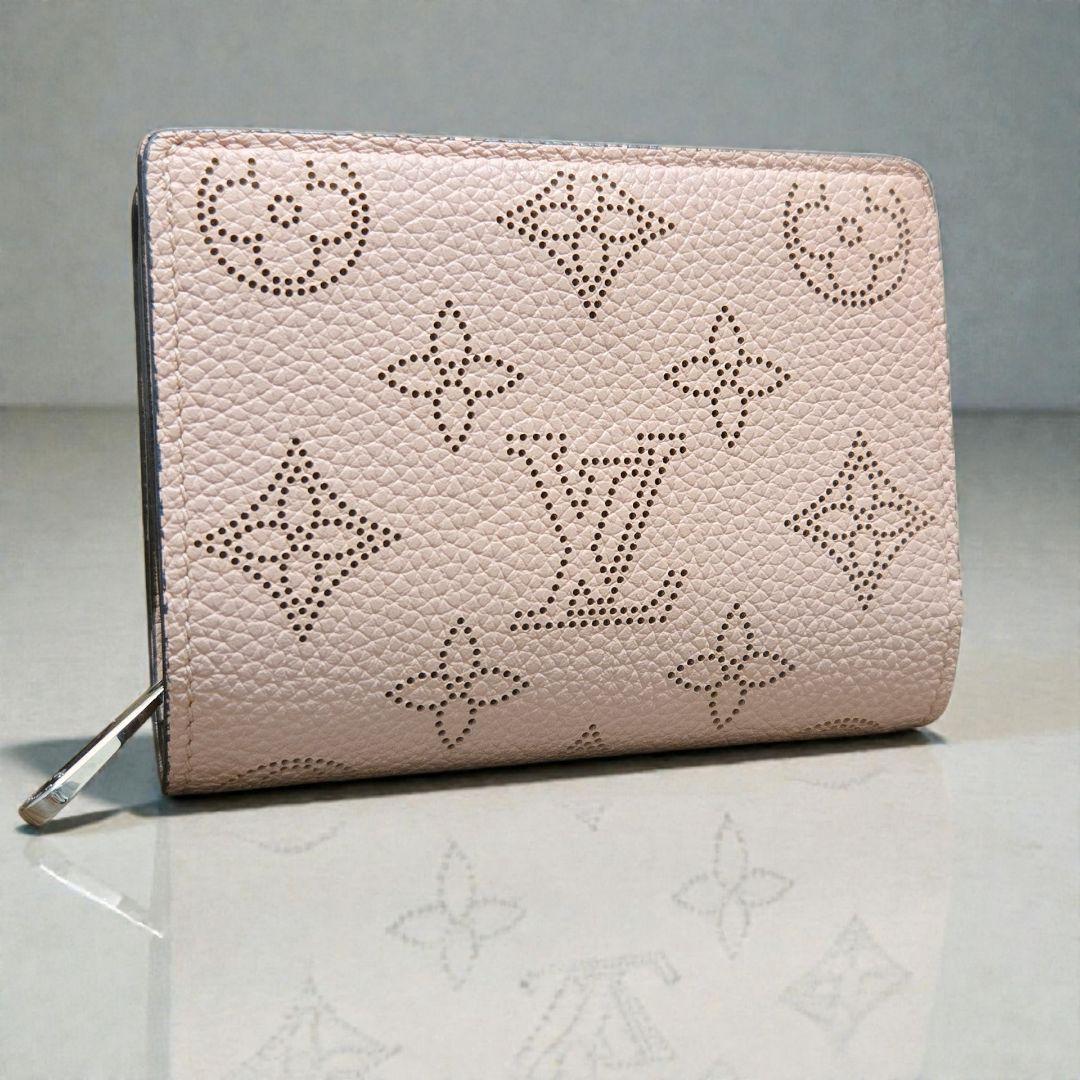 極美品✨ヴィトン マヒナ ポルトフォイユ クレア 二つ折り マグノリア ピンク