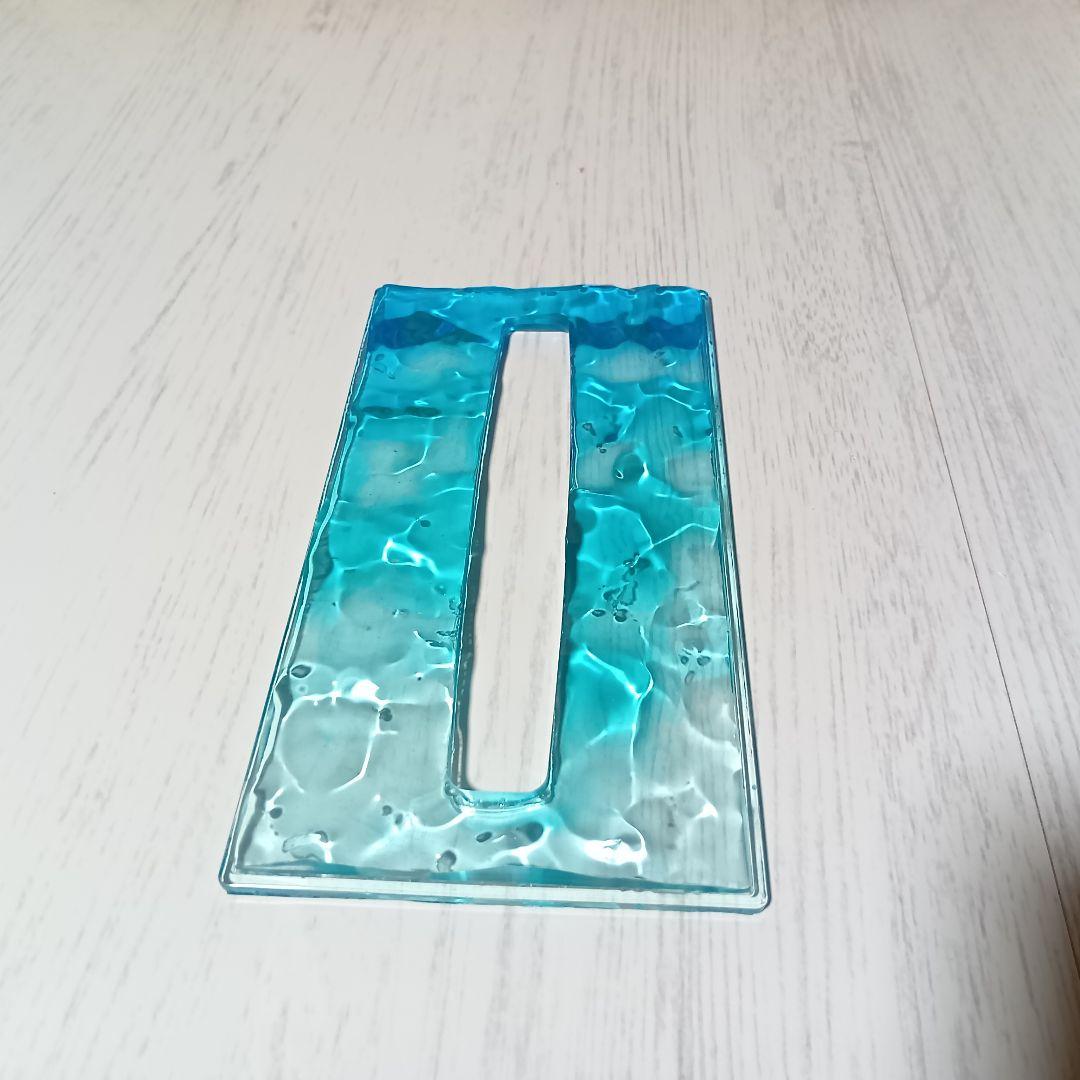 【1221】オーシャンアート　立体波紋　ウッドレジン　ティッシュケース　海雑貨