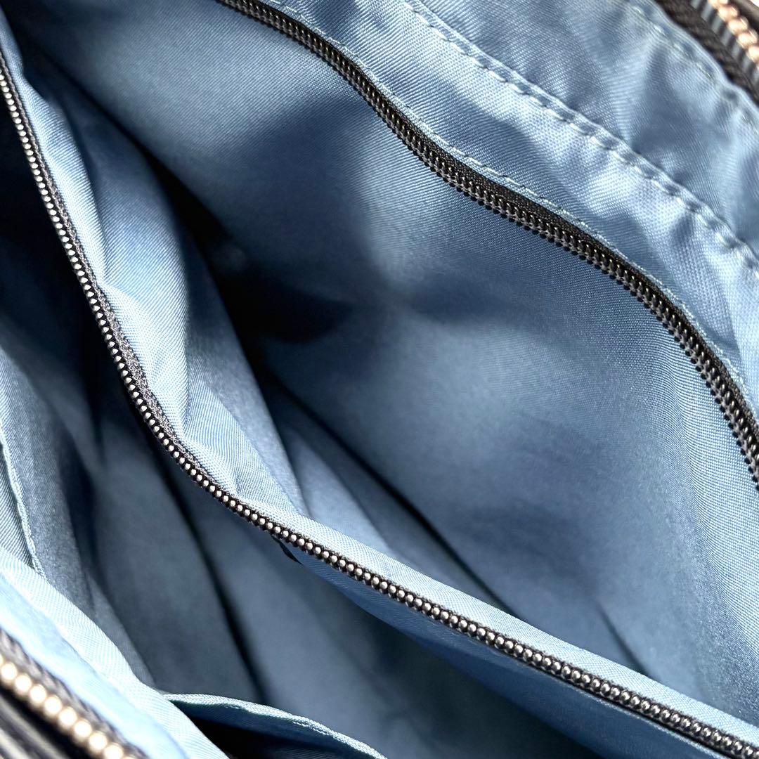 【未使用級】レクサス トートバッグ ヴィーガンレザー 肩掛け A4可 ネイビー