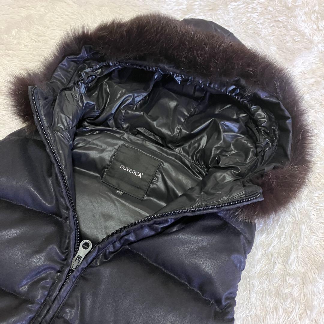 美品 デュベティカ 別注 ダウン ベスト カシミヤ ファー goccia