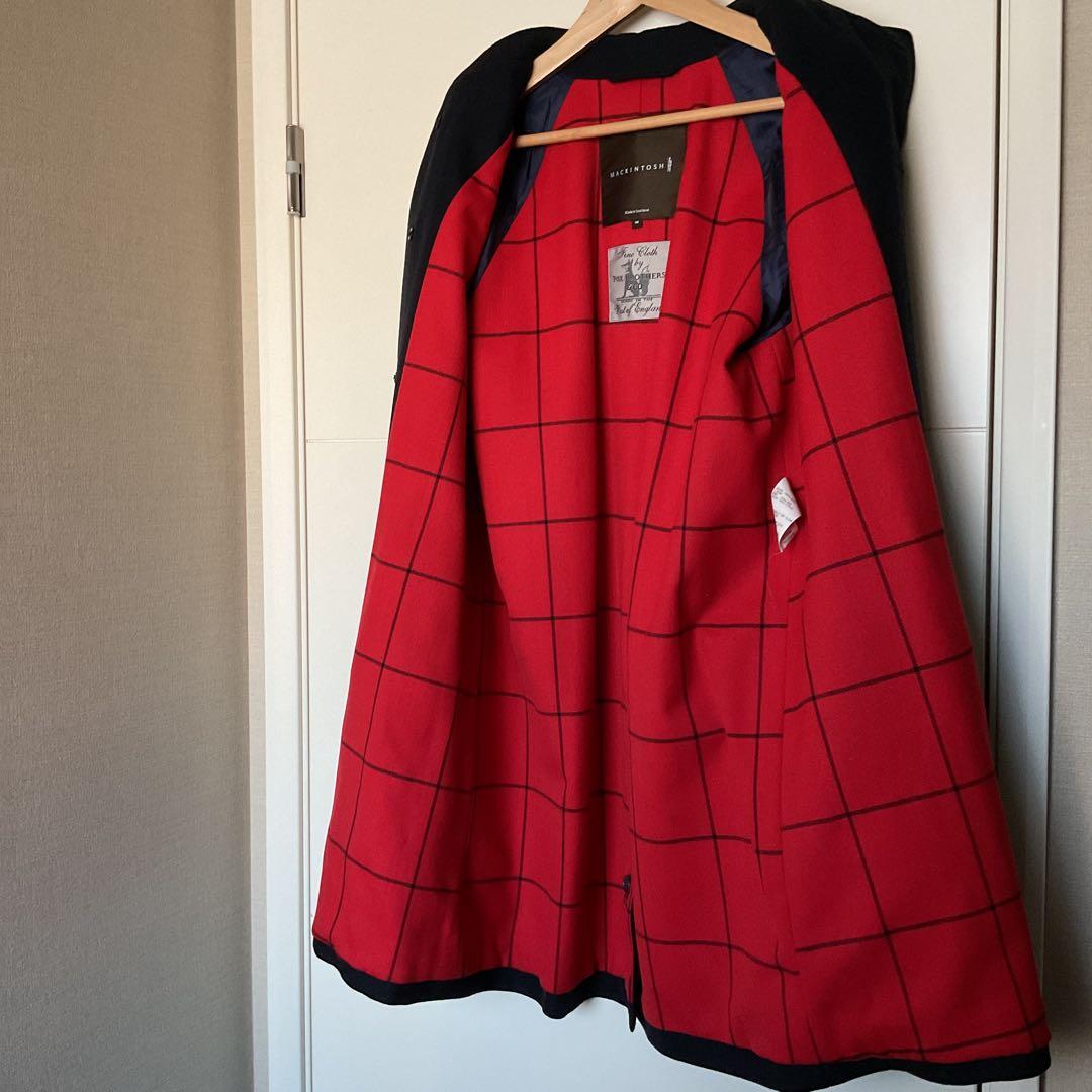 マッキントッシュ　ウールステンカラーコート　ネイビー36