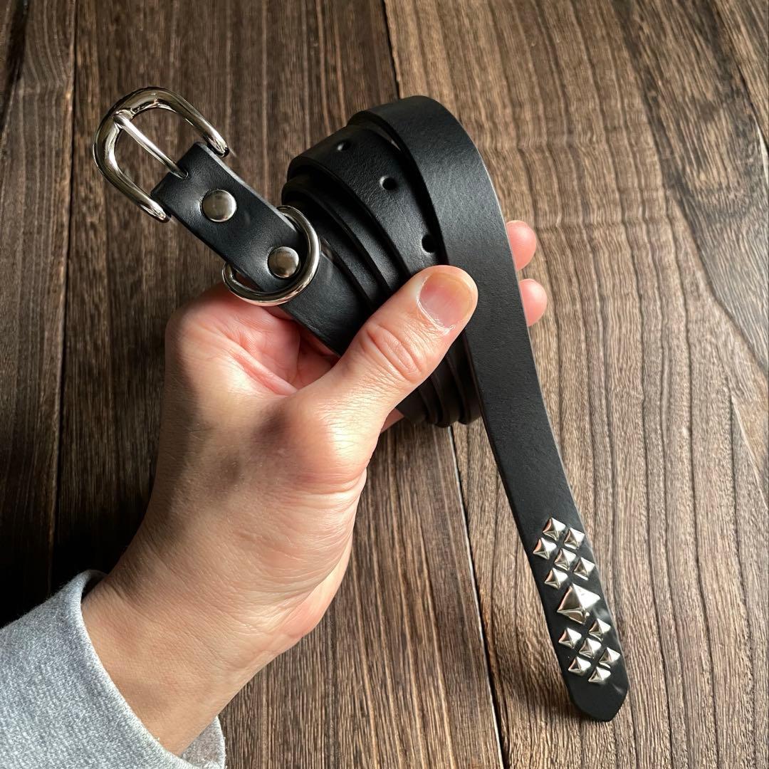 スタッズナローロングベルト　シルバー　ミッスーリ　HTC CALEE