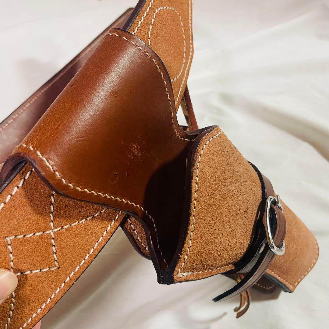 ホルスター レザー ウエスタン ガンベルト カートリッジ付き