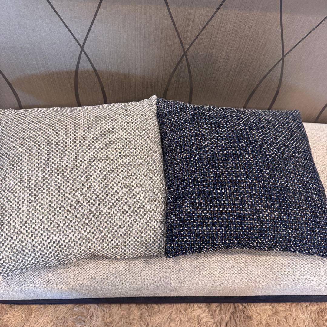 KEYUKA ケユカ L字型ソファ コーナーソファ 3人掛け ネイビー×グレー