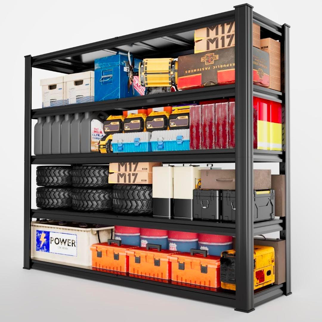 スチールラック プロ仕様 5段 高耐荷重 ガレージラック 大型 倉庫 車庫ラック