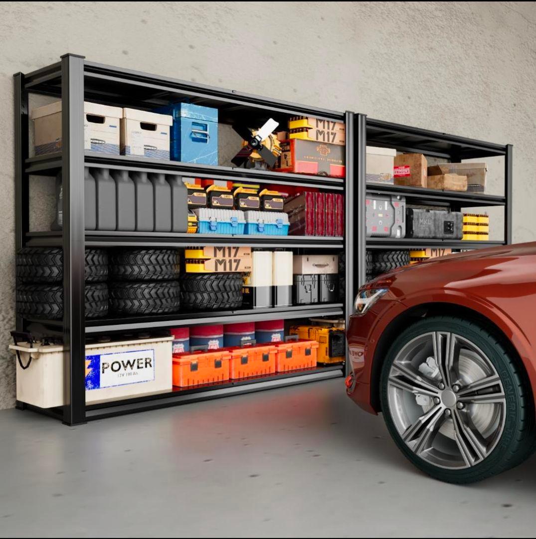 スチールラック プロ仕様 5段 高耐荷重 ガレージラック 大型 倉庫 車庫ラック