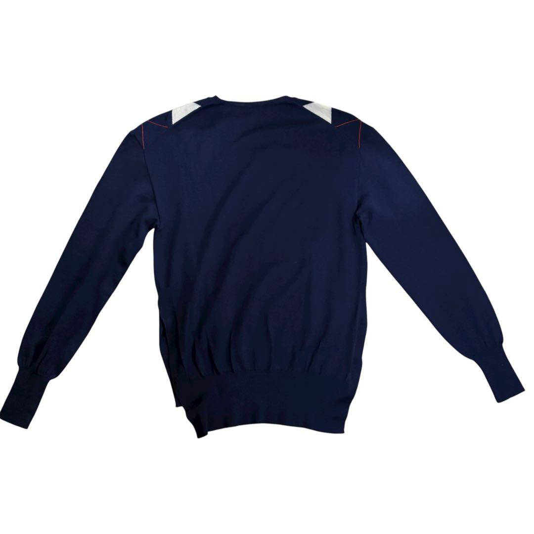 美品　セリーヌ　ニット　フィービー期　アーガイル柄　CELINE　ネイビー