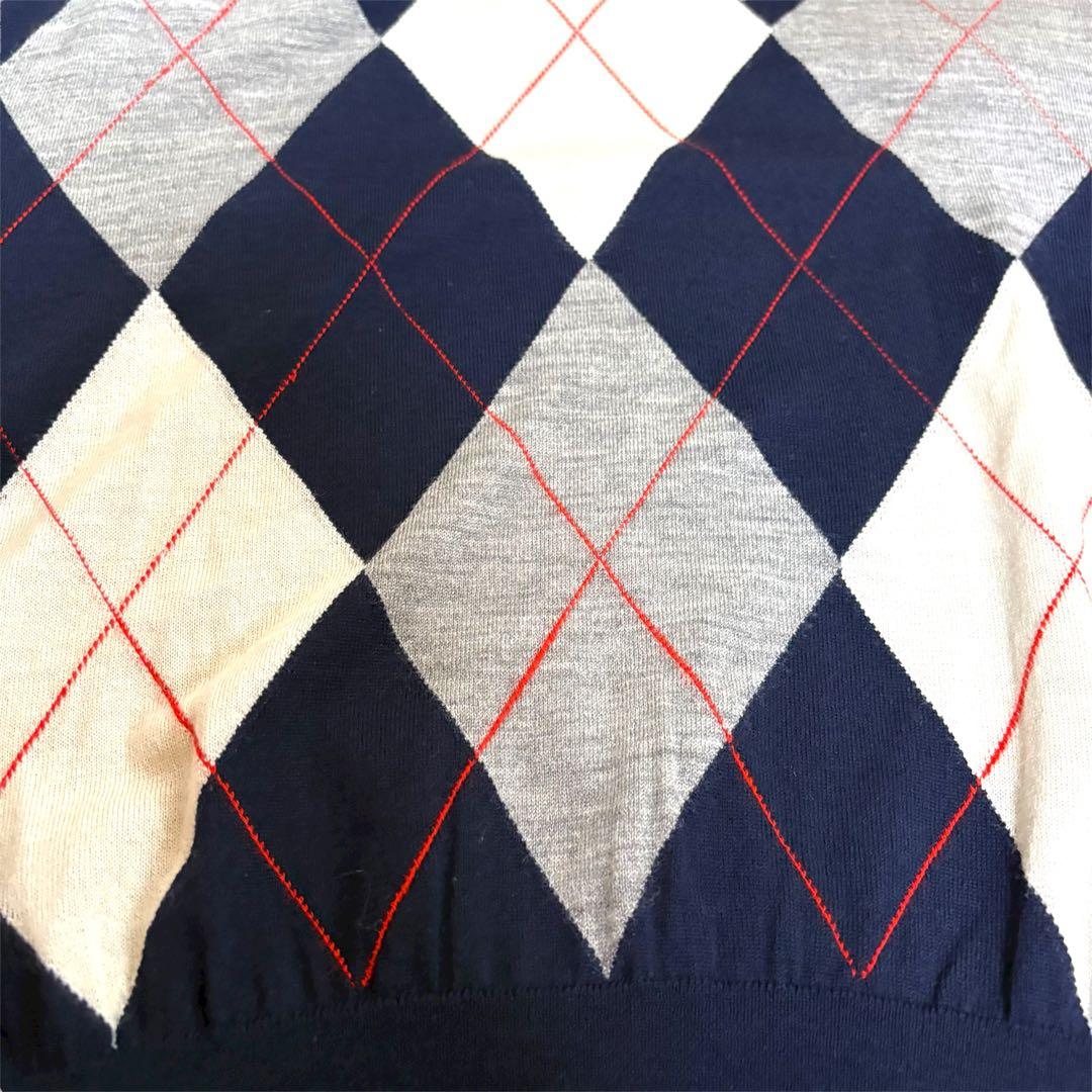 美品　セリーヌ　ニット　フィービー期　アーガイル柄　CELINE　ネイビー