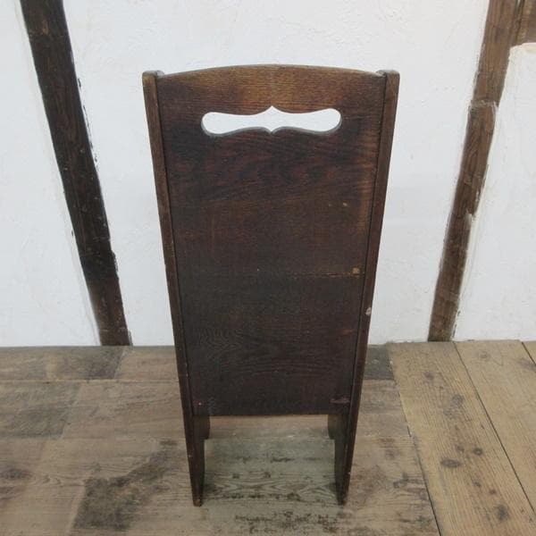 イギリス アンティーク 家具 マガジンラック 新聞/雑誌/楽譜入れ 6091e