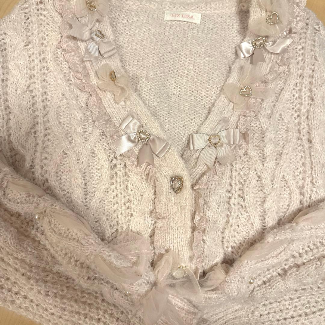 メニーリボンロングカーディガン