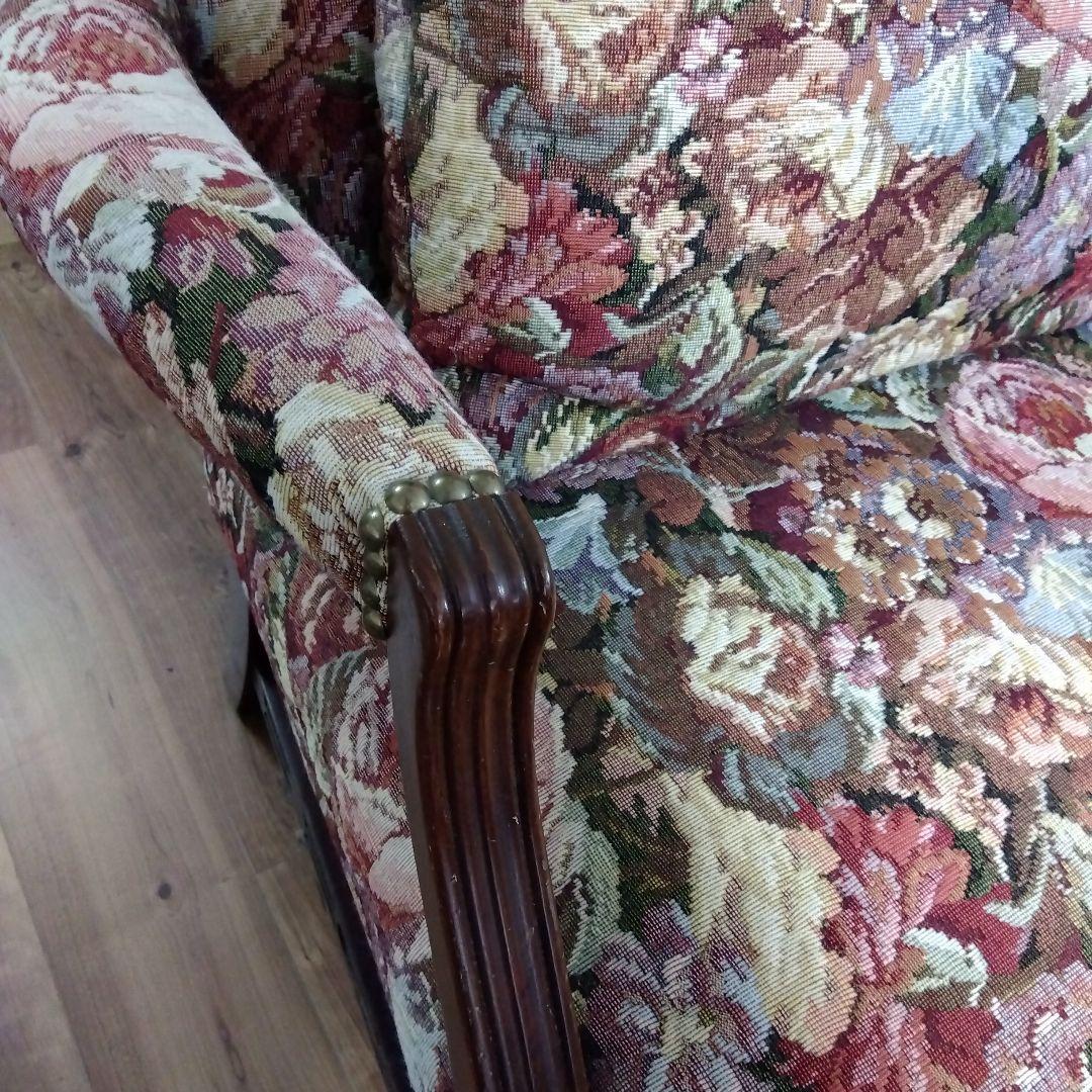 ゴブラン織クラシック　アメリカ製１人用ソファ