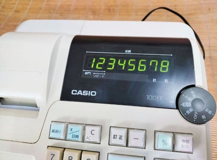 カシオレジスター　100ER　簡単便利特殊　送料込　464121