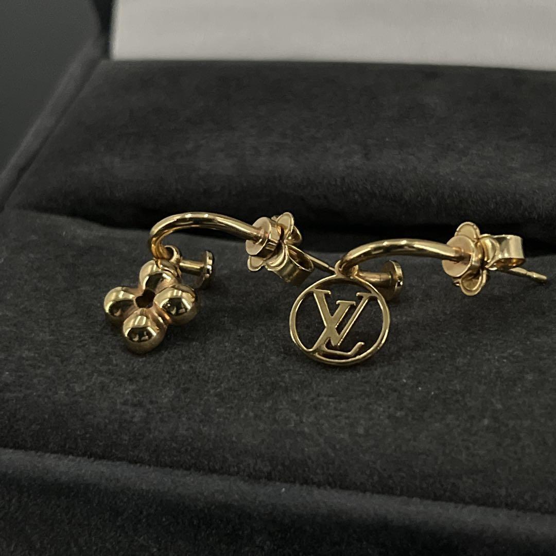 良品　正規品　ルイヴィトン　ピアス　ブックルドレイユ　ブルーミング　フラワー