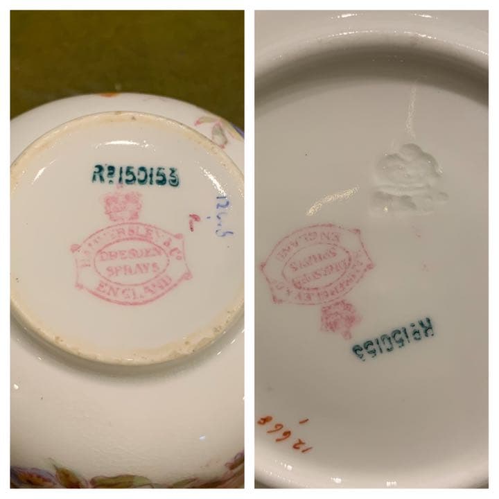 【希少】100年越え！ハマースレイ　アンティーク　ドレスデンスプレー