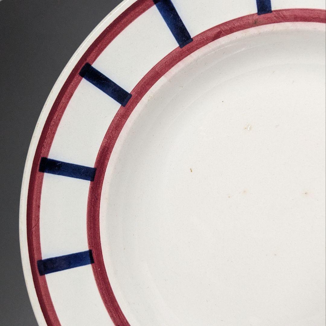 フランス　クレイユモントローBearnバスク柄プレート平皿