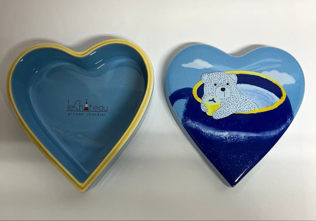 ルシャトー 青い空とクマの夢物語 バレンタイン 有田焼★容器のみのお取引きです