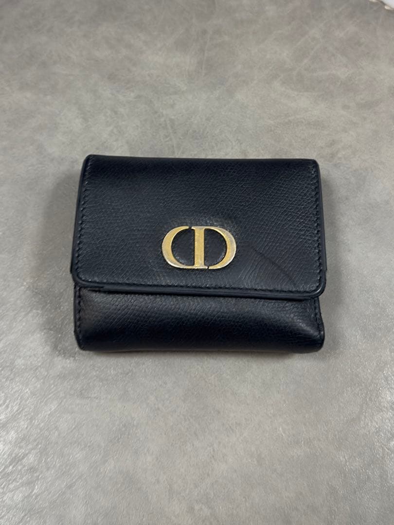クリスチャンディオール CDロゴ 30モンテーニュ 三つ折り財布
