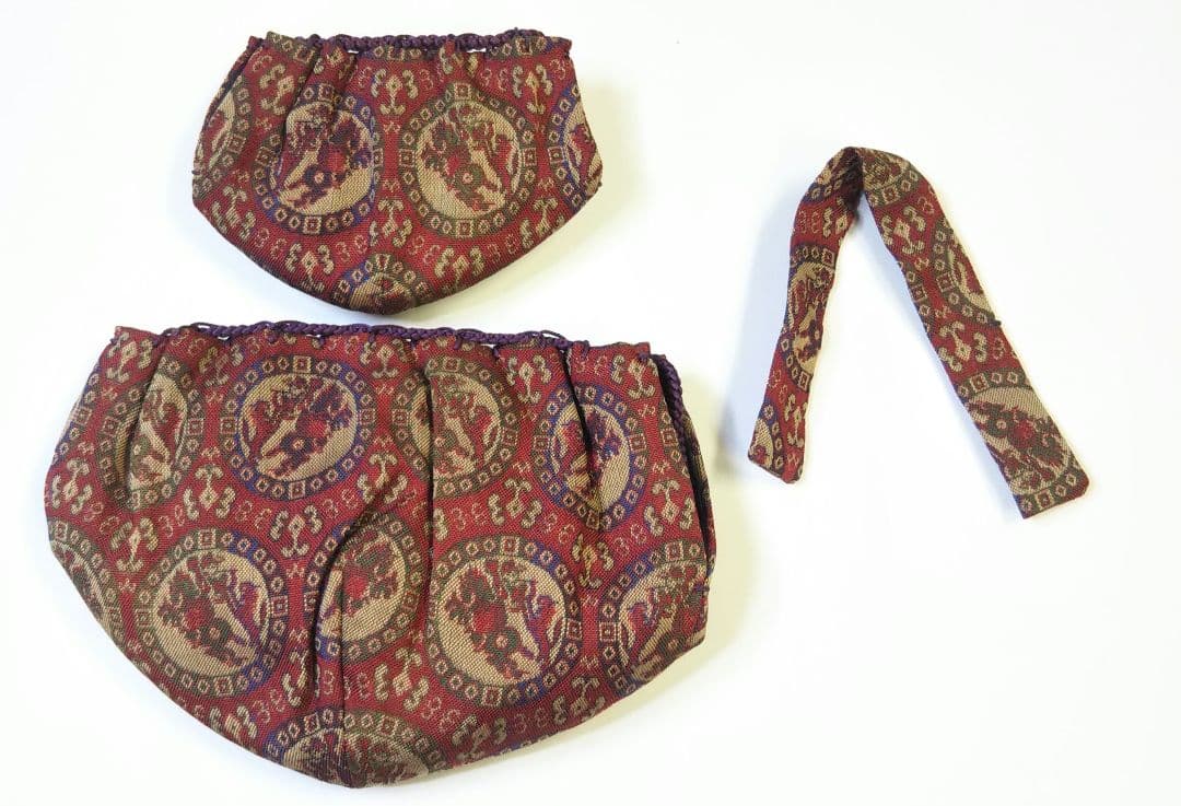 茶道具 茶箱 三つ組仕服 正絹 獅子狩文錦 裏千家 新品