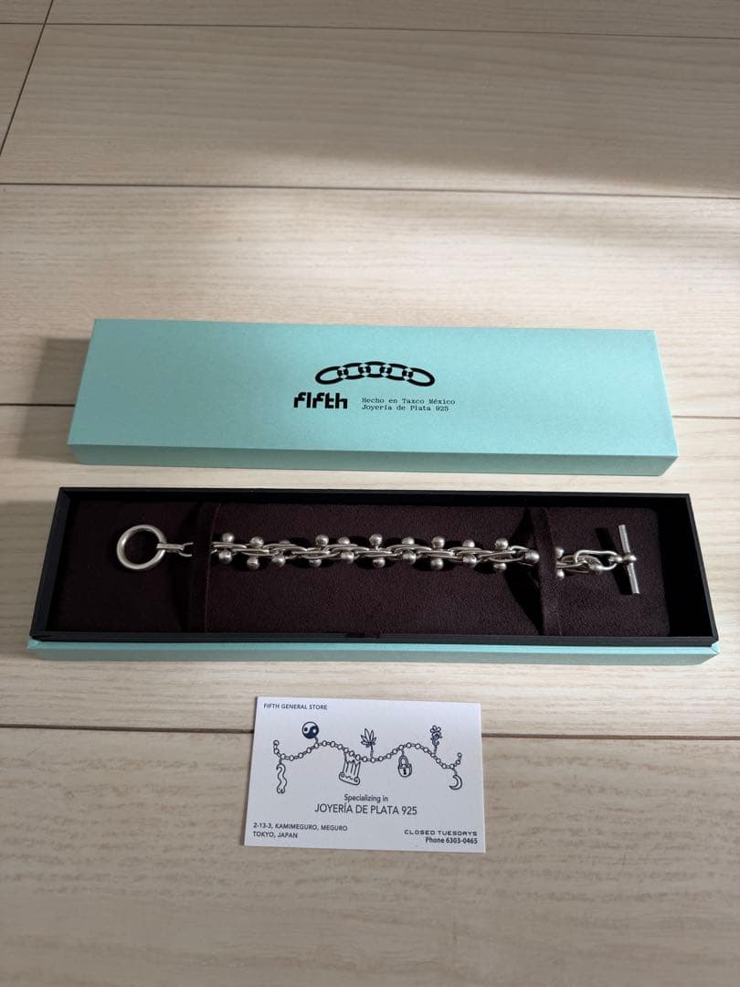 アクセサリー Silver Beaded Bracelet / Large fifth