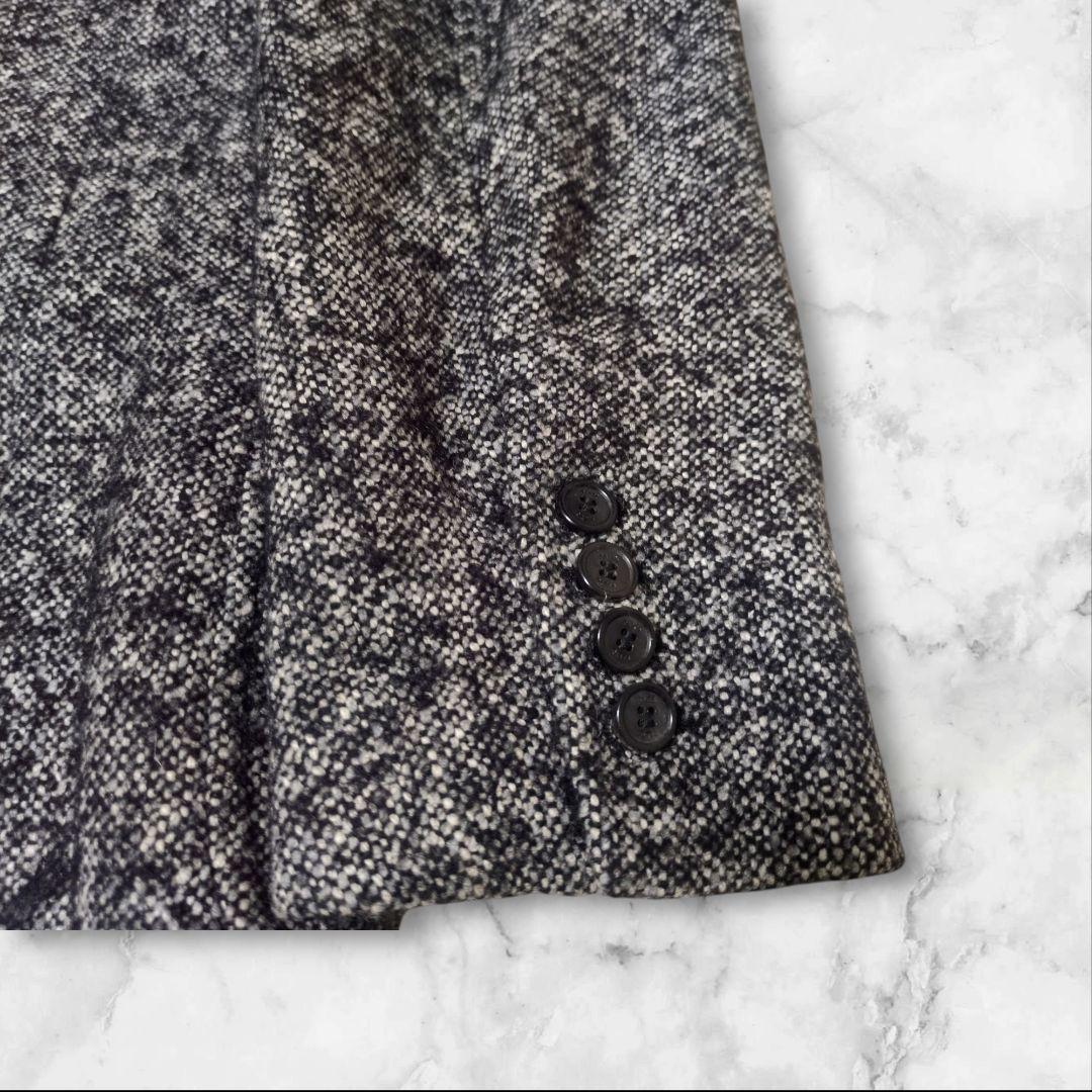 新品✨PALTO シルク アンゴラ混 ダブル チェスターコート ツイード 2XL