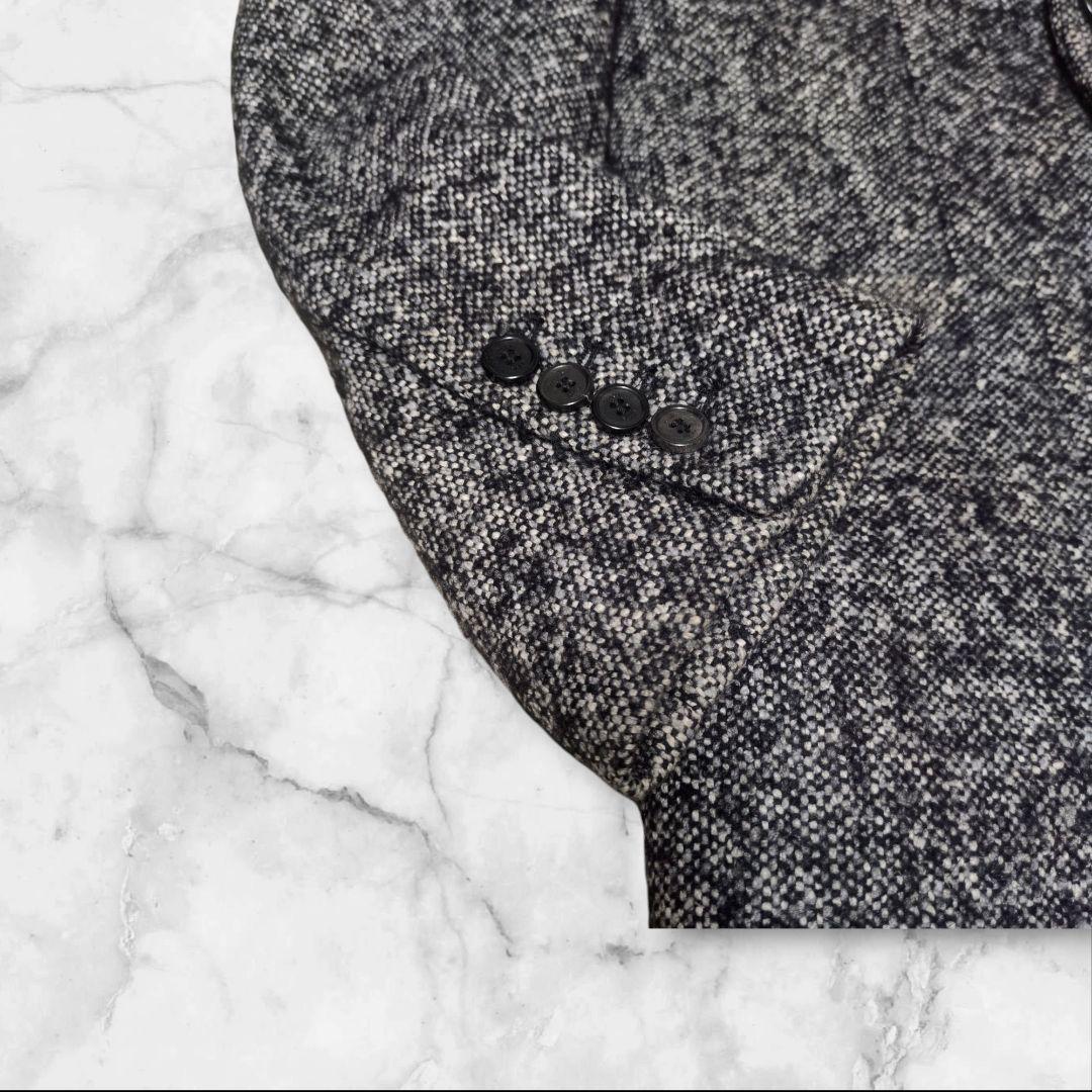 新品✨PALTO シルク アンゴラ混 ダブル チェスターコート ツイード 2XL