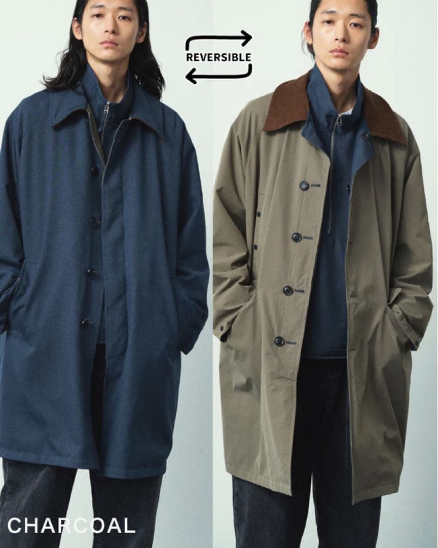 RHYTHR（リズル）ステンカラーコート