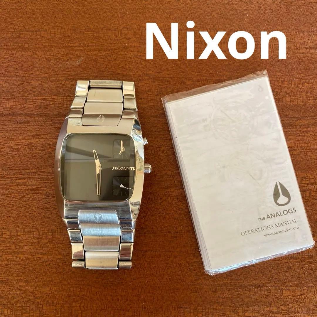 希少　Nixon バンクス　The Analog 腕時計 シルバー
