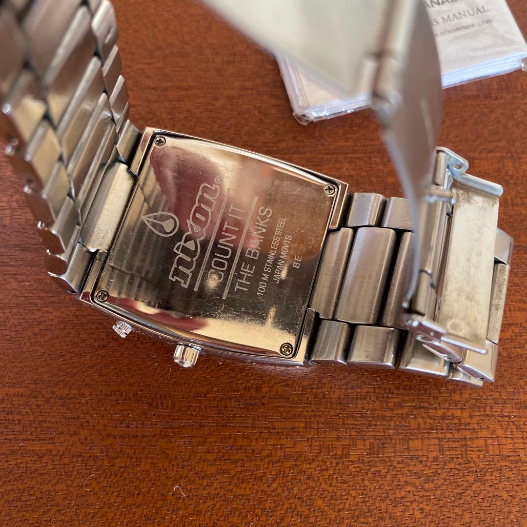 希少　Nixon バンクス　The Analog 腕時計 シルバー