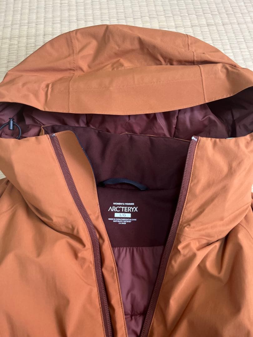 アークテリクス　ロングコート　ブラウン　オレンジ　Ｌ