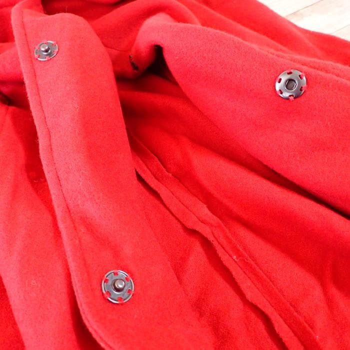 Honnete ウールロングコート レッド ポーランド製
