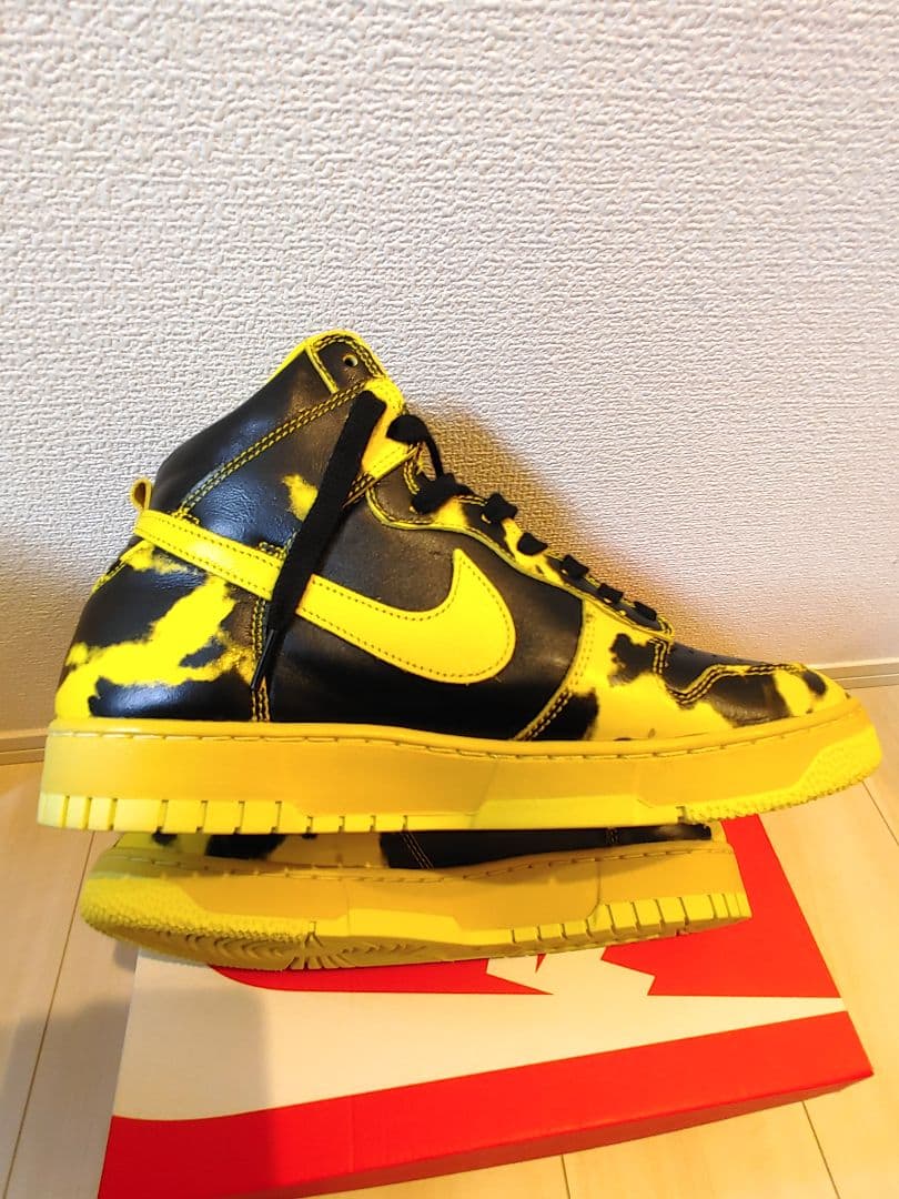 NIKE DUNK HIGH 1985 SP 黄×黒 　(未使用)　28.5